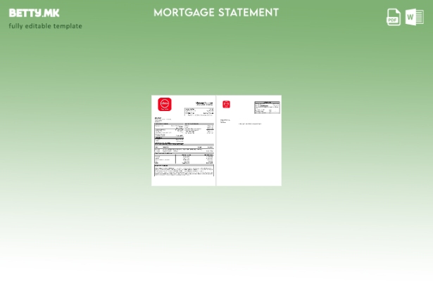 модерен стил Сејшелски ABSA банкарски извештај за хипотека во шаблон формати Wor